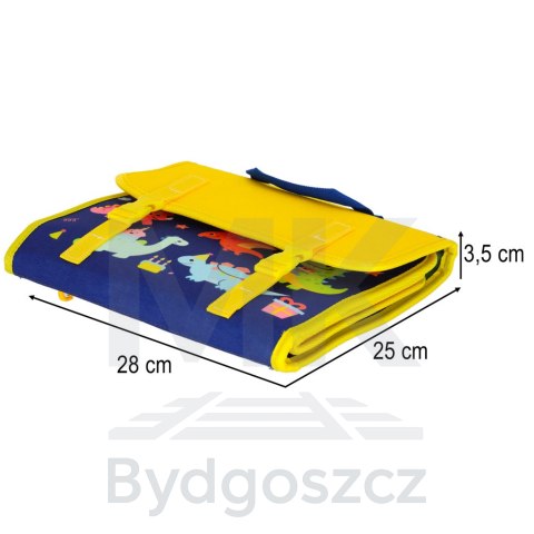 Tablica manipulacyjna sensoryczna montessori walizka plecak niebieska Tablica manipulacyjna sensoryczna montessori walizka plecak niebieska