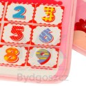 Tablica manipulacyjna sensoryczna montessori walizka plecak różowa