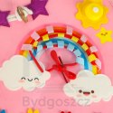 Tablica manipulacyjna sensoryczna montessori walizka plecak różowa