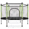 Trampolina do domu ogrodu dla dzieci siatka piłki 140cm 55inch zielona