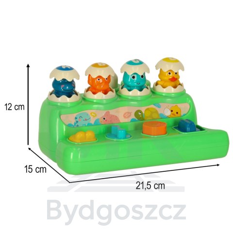 Wbijak gra zręcznościowa przebijak dinozaur wyskakujące zwierzątka Wbijak gra zręcznościowa przebijak dinozaur wyskakujące zwierzątka