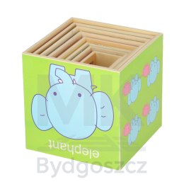 Wieża edukacyjna drewniana sorter kształty nauka liczenia 71cm XXL
