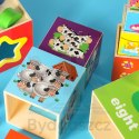 Wieża edukacyjna drewniana sorter kształty nauka liczenia 71cm XXL