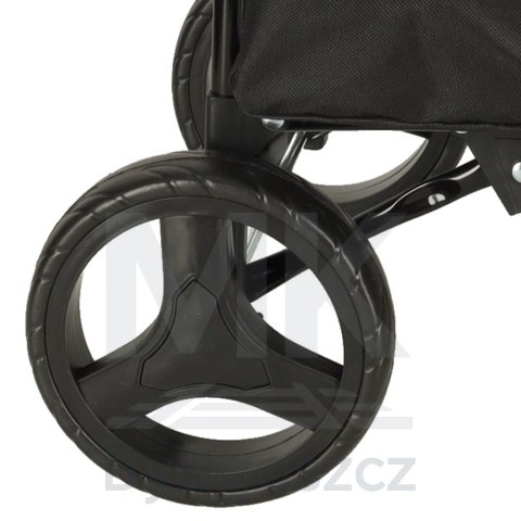 Wózek torba na zakupy na kółkach ze stelażem 95cm czarny Wózek torba na zakupy na kółkach ze stelażem 95cm czarny