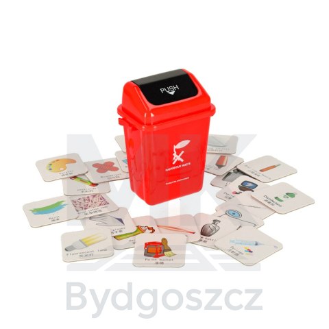 Gra edukacyjna zręcznościowa segregacja śmieci segregowanie odpadów nauka EKO + 108 kart Gra edukacyjna zręcznościowa segregacja śmieci segregowanie odpadów nauka EKO + 108 kart