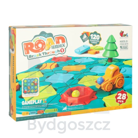 Gra logiczna planszowa labirynt tor przeszkód 28 el. Gra logiczna planszowa labirynt tor przeszkód 28 el.