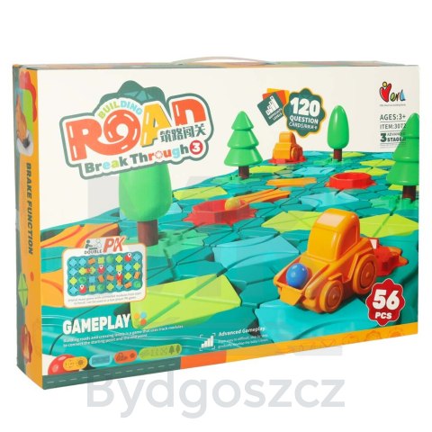 Gra logiczna planszowa labirynt tor przeszkód 56 el. Gra logiczna planszowa labirynt tor przeszkód 56 el.