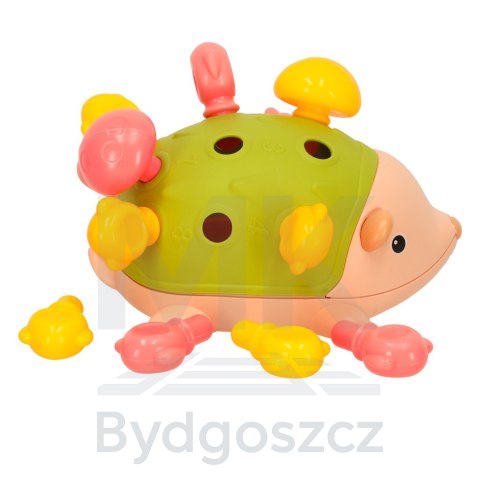 Jeżyk sensoryczny edukacyjny montessori wyjmowane kolce zielony Jeżyk sensoryczny edukacyjny montessori wyjmowane kolce zielony