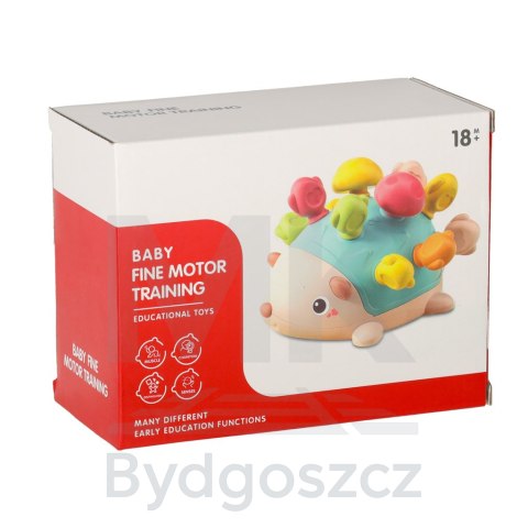 Jeżyk sensoryczny edukacyjny montessori wyjmowane kolce zielony Jeżyk sensoryczny edukacyjny montessori wyjmowane kolce zielony