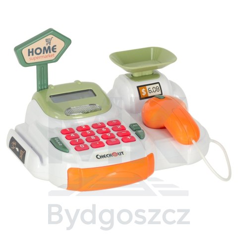 Kasa fiskalna dla dzieci supermarket sklep skaner kalkulator koszyk z akcesoriami 36 el. Kasa fiskalna dla dzieci supermarket sklep skaner kalkulator koszyk z akcesoriami 36 el.