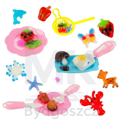 Klej żel kryształowy 3D crystal glue magiczna kuchnia szablony kreatywny zestaw 62 elementy różowy Klej żel kryształowy 3D crystal glue magiczna kuchnia szablony kreatywny zestaw 62 elementy różowy