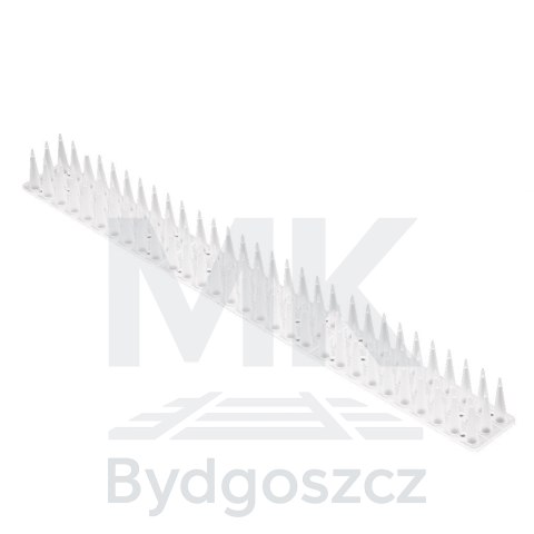 Kolce na gołębie listwa na ptaki odstraszasz plastikowe gęste białe 8el. 43 cm Kolce na gołębie listwa na ptaki odstraszasz plastikowe gęste białe 8el. 43 cm