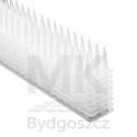 Kolce na gołębie listwa na ptaki odstraszasz plastikowe gęste białe 8el. 43 cm