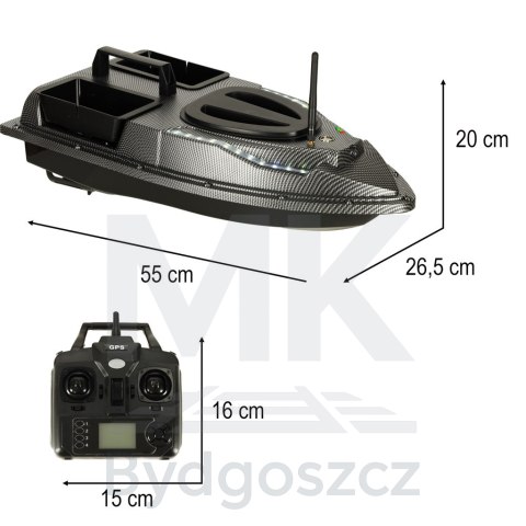 Łódka zanętowa zdalnie sterowana łódź GPS Flytec V900 5,4 km/h 1,5 kg Łódka zanętowa zdalnie sterowana łódź GPS Flytec V900 5,4 km/h 1,5 kg