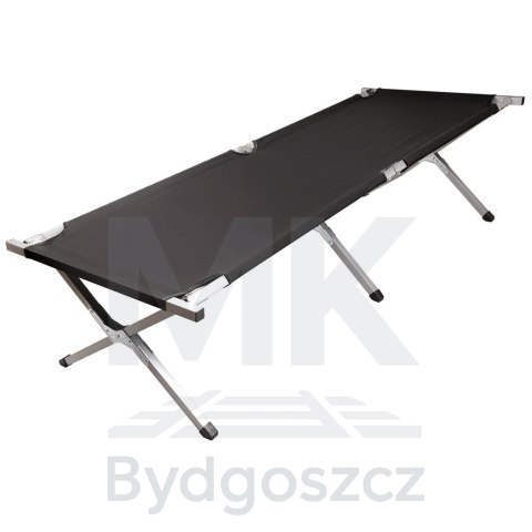 Łóżko polowe składane turystyczne kanadyjka czarne 150kg Łóżko polowe składane turystyczne kanadyjka czarne 150kg