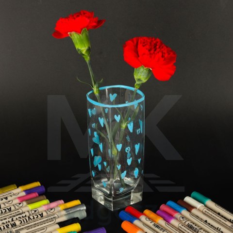 Markery akrylowe do tkanin kamieni pisaki flamastry mazaki wodoodporne DIY 24 szt. Markery akrylowe do tkanin kamieni pisaki flamastry mazaki wodoodporne DIY 24 szt.