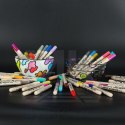 Markery akrylowe do tkanin kamieni pisaki flamastry mazaki wodoodporne DIY 48 szt.