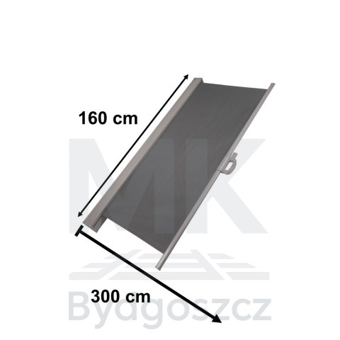 Markiza boczna tarasowa LUARO parawan zwijana 160 x 300 cm Markiza boczna tarasowa LUARO parawan zwijana 160 x 300 cm
