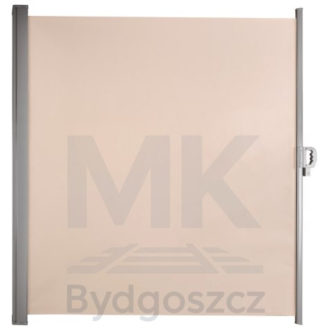 Markiza boczna tarasowa LUARO parawan zwijana 180 x 400 cm beżowa Markiza boczna tarasowa LUARO parawan zwijana 180 x 400 cm beżowa