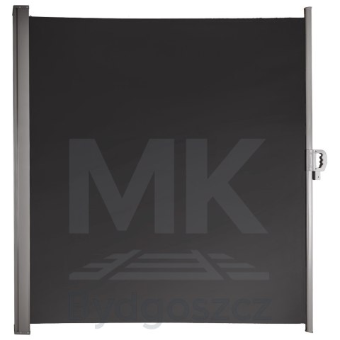 Markiza boczna tarasowa LUARO parawan zwijana 180 x 400 cm szara Markiza boczna tarasowa LUARO parawan zwijana 180 x 400 cm szara