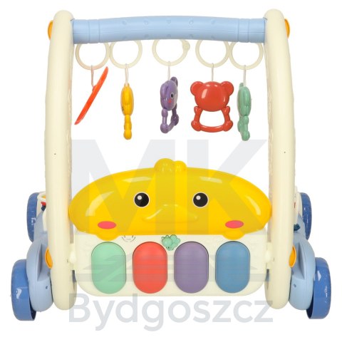 Mata edukacyjna chodzik pchacz z pianinkiem 2w1 Bibi-inn niebieska Mata edukacyjna chodzik pchacz z pianinkiem 2w1 Bibi-inn niebieska
