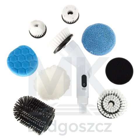 Mop obrotowy elektryczna szczotka do czyszczenia 9 głowicami szczotkującymi Mop obrotowy elektryczna szczotka do czyszczenia 9 głowicami szczotkującymi