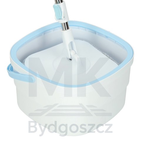 Mop obrotowy prostokątny płaski rotacyjny czysta brudna woda wyciskacz