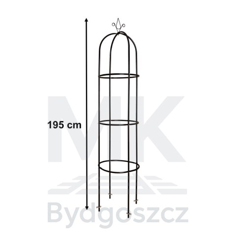 Pergola ogrodowa kolumnowa słup kolumna dzwon stojak na róże kwiaty pnące metalowa 195 cm Pergola ogrodowa kolumnowa słup kolumna dzwon stojak na róże kwiaty pnące metalowa 195 cm
