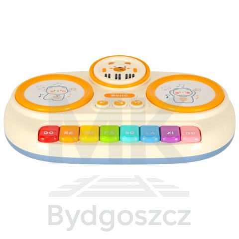 Pianinko organki interaktywne dla dzieci edukacyjne beżowe Pianinko organki interaktywne dla dzieci edukacyjne beżowe