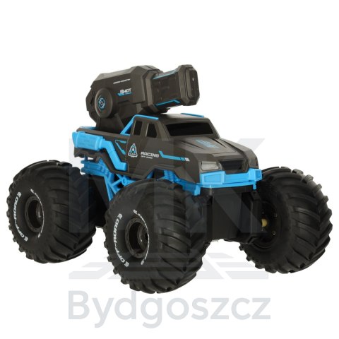 Samochód RC amfibia wodoodporny sterowany gestami ręką + 2 piloty niebieski Samochód RC amfibia wodoodporny sterowany gestami ręką + 2 piloty niebieski