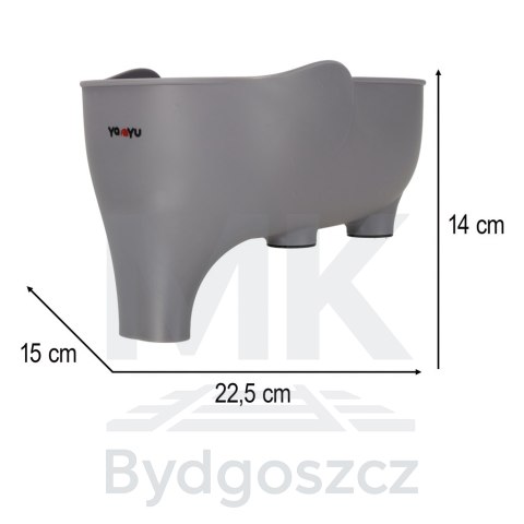 Sitko do zlewu durszlak ociekacz miska z lejkiem organizer kuchenny słonik Sitko do zlewu durszlak ociekacz miska z lejkiem organizer kuchenny słonik