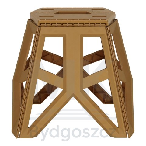 Taboret składany krzesełko turystyczne kempingowe przenośne 40 cm beżowy Taboret składany krzesełko turystyczne kempingowe przenośne 40 cm beżowy