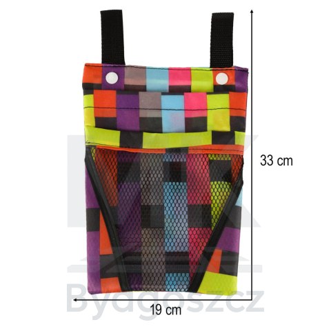 Torba na rower hulajnogę kierownicę telefon sakwa rowerowa kolorowa kratka Torba na rower hulajnogę kierownicę telefon sakwa rowerowa kolorowa kratka