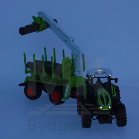 Traktor RC zdalnie sterowany ciągnik rolniczy z podnośnikiem farma 2,4G 3,7V 500mAh Traktor RC zdalnie sterowany ciągnik rolniczy z podnośnikiem farma 2,4G 3,7V 500mAh