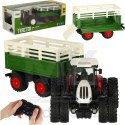 Traktor RC zdalnie sterowany ciągnik rolniczy z przyczepą pilot farma prezent 2,4G 3,7V 500mAh