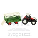 Traktor RC zdalnie sterowany ciągnik rolniczy z przyczepą pilot farma prezent 2,4G 3,7V 500mAh