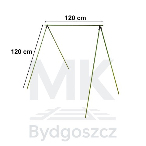 Tyczka palik podpora na pomidory ogórki kwiaty rośliny powlekane tyczki 120 cm 10 szt