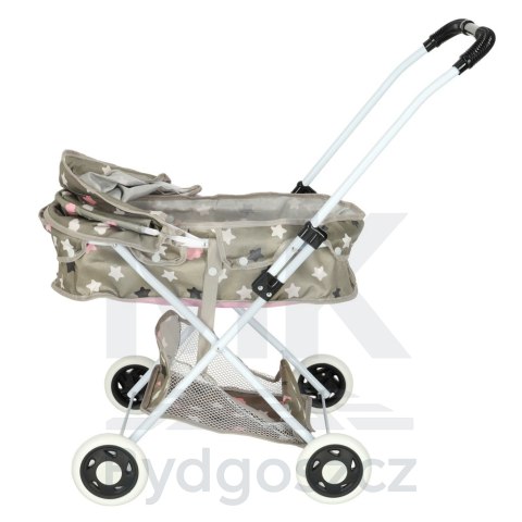 Wózek dla lalek gondola głęboki + torba gwiazdki Wózek dla lalek gondola głęboki + torba gwiazdki