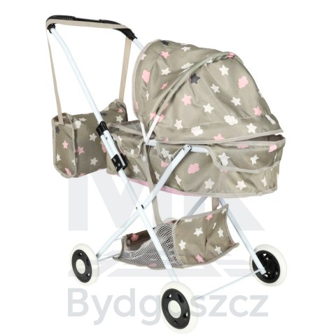 Wózek dla lalek gondola głęboki + torba gwiazdki Wózek dla lalek gondola głęboki + torba gwiazdki