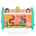 Zabawka sensoryczna wbijak dla niemowląt 8w1 Bibi-inn niebieska