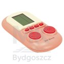 Gra elektroniczna zręcznościowa mini konsola przenośna kieszonkowa tetris różowa