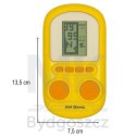 Gra elektroniczna zręcznościowa mini konsola przenośna kieszonkowa tetris żółty