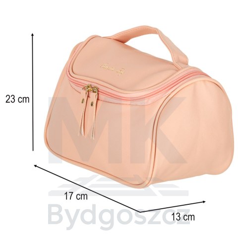 Kosmetyczka kuferek organizer podróżna damska męska pojemna na wakacje różowa Kosmetyczka kuferek organizer podróżna damska męska pojemna na wakacje różowa