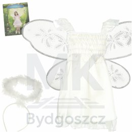 Kostium strój karnawałowy przebranie aniołek aureola jasełka 3 el rozmiar M