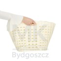 Kosz na pranie bieliznę składany organizer łazienkowy z uchwytem kremowy