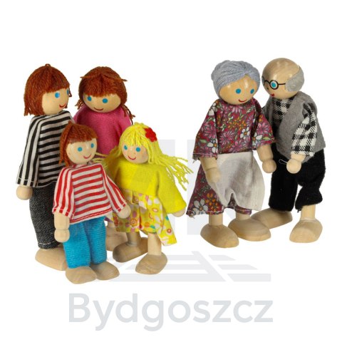 Lalki do domku dla lalek lalka drewniane laleczki rodzinka 6el. Lalki do domku dla lalek lalka drewniane laleczki rodzinka 6el.
