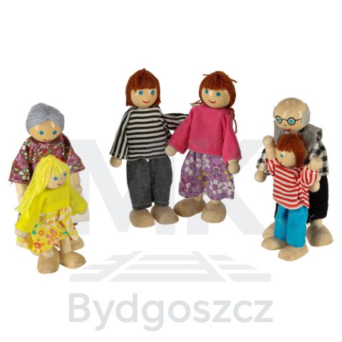 Lalki do domku dla lalek lalka drewniane laleczki rodzinka 6el. Lalki do domku dla lalek lalka drewniane laleczki rodzinka 6el.