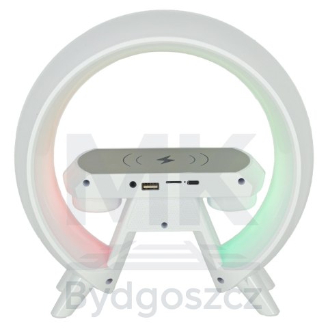 Lampka nocna LED Gamingowa RGB głośnik ładowarka indukcyjna radio budzik zegar Lampka nocna LED Gamingowa RGB głośnik ładowarka indukcyjna radio budzik zegar
