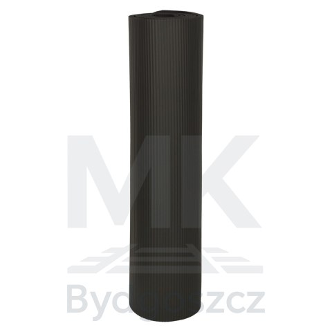 Mata do ćwiczeń jogi gimnastyczna treningowa fitness karimata gruba 1,5cm czarna + pokrowiec Mata do ćwiczeń jogi gimnastyczna treningowa fitness karimata gruba 1,5cm czarna + pokrowiec