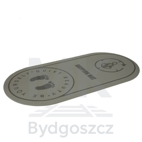 Mata fitness do ćwiczeń jogi skakania na skakance wygłuszająca antypoślizgowa 125x61,5x0,6 cm szara Mata fitness do ćwiczeń jogi skakania na skakance wygłuszająca antypoślizgowa 125x61,5x0,6 cm szara